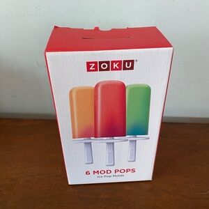 Zoku Mod Pops Ice Pop Molds new in box unused popsicle maker